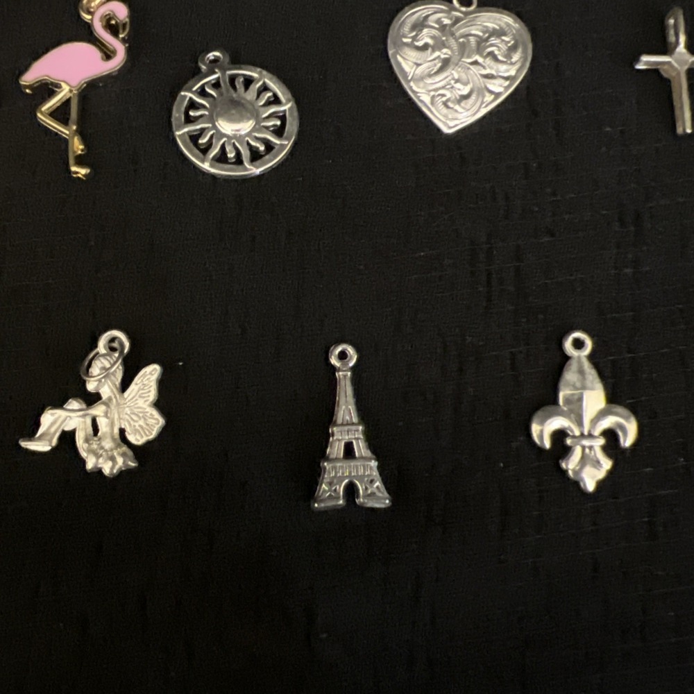 Mixed Charm Lot Jewelry Animals Beach Tropical Paris Fairy Cruise Ship Craft Lot - Picture 15 of 16